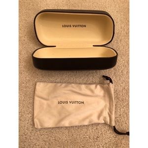 Louis Vuitton Sunglass Case and Bag (Authentic)